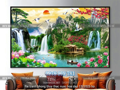 file tranh phong thuy thac nuoc hoa dao 1322025 ho