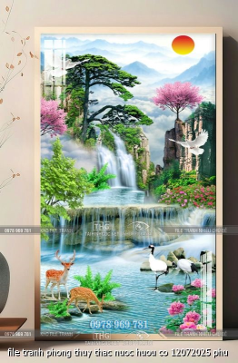 file tranh phong thuy thac nuoc huou co 12072025 phu