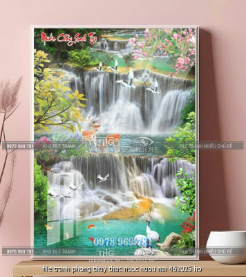 file tranh phong thuy thac nuoc huou nai 462025 ho