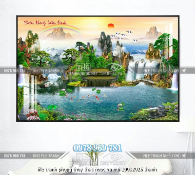file tranh phong thuy thac nuoc va nui 10032025 thanh