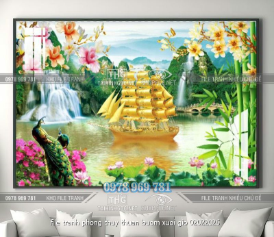 file tranh phong thuy thuan buom xuoi gio 02022026