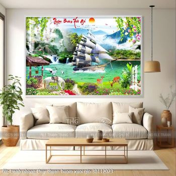 file tranh phong thuy thuan buom xuoi gio 30112023