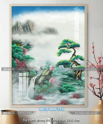 file tranh phong thuy thuy mac 2026 dep