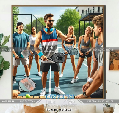 file tranh pickle ball