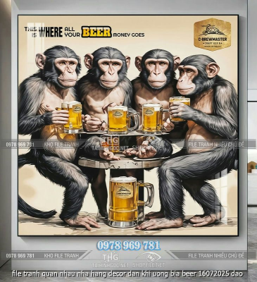 file tranh quan nhau nha hang decor dan khi uong bia beer 16072025 dao