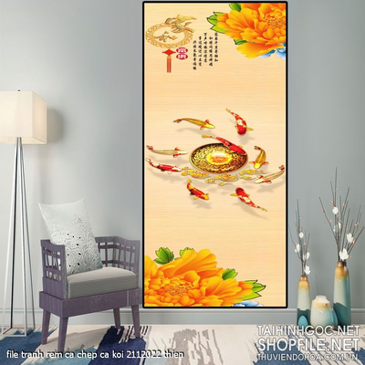 file tranh rem ca chep ca koi 2112022 thien