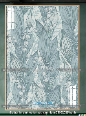 file tranh rem hoa la mau xanh lam 03062025 hanh