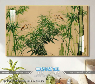 file tranh rem manh chim va cay tre