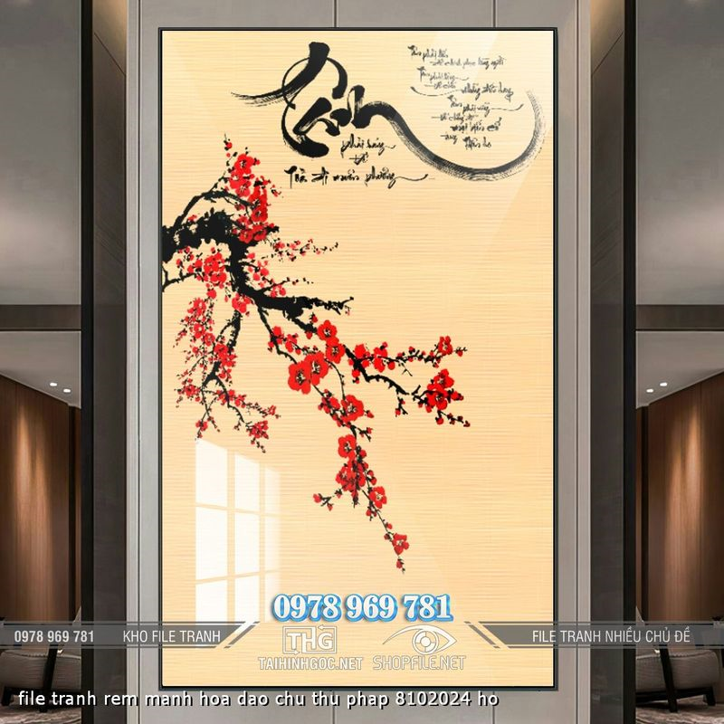 file tranh rem manh hoa dao chu thu phap 8102024 ho
