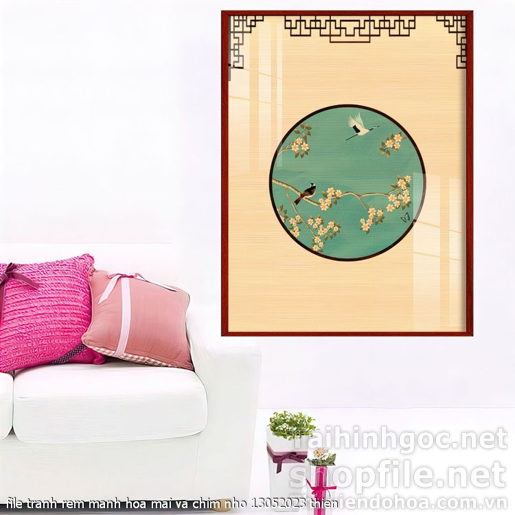 file tranh rem manh hoa mai va chim nho 13052023 thien