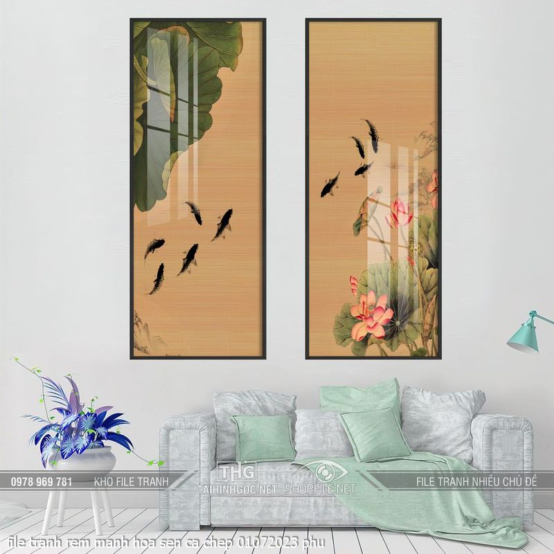 file tranh rem manh hoa sen ca chep 01072023 phu