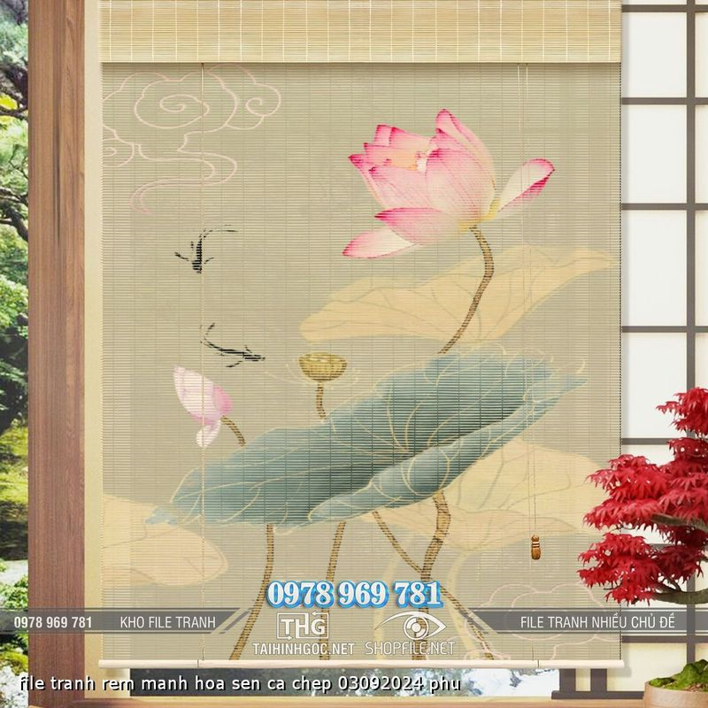 file tranh rem manh hoa sen ca chep 03092024 phu
