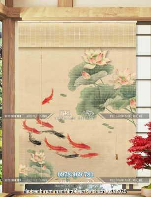 file tranh rem manh hoa sen ca chep 14112025