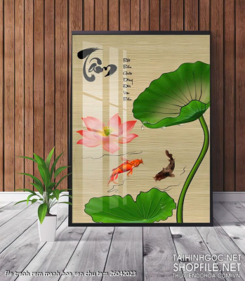 file tranh rem manh hoa sen chu tam 26042023