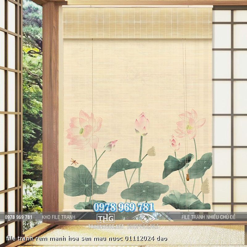 file tranh rem manh hoa sen mau nuoc 01112024 dao