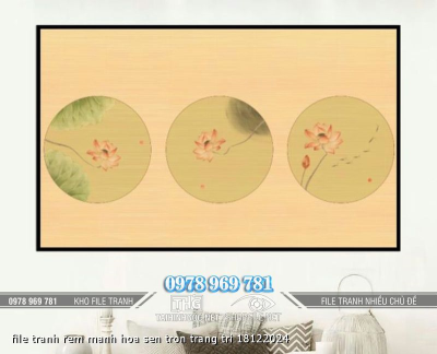 file tranh rem manh hoa sen tron trang tri 18122024