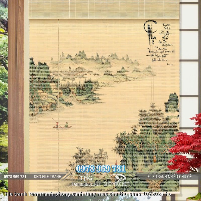 file tranh rem manh phong canh thuy mac chu thu phap 1072024 ho