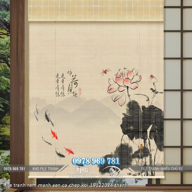 file tranh rem manh sen ca chep koi 19122024 thanh