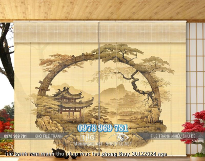 file tranh rem manh thu phap muc tau phong thuy 30122024 nga