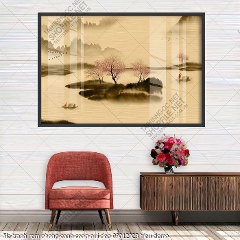 file tranh rem phong canh song nui dep 09012023 hieu