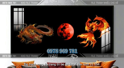 file tranh rong do trang tri be ca decal dan kinh 21 054