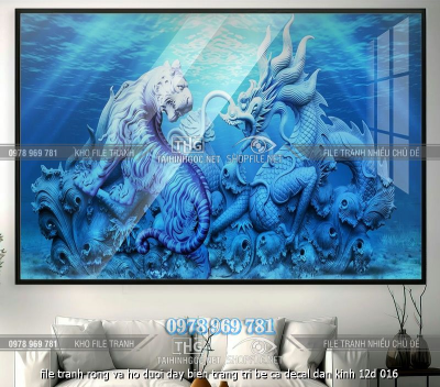 file tranh rong va ho duoi day bien trang tri be ca decal dan kinh 12d 016