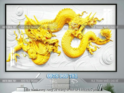 file tranh rong vang 3d trang tri ho ca 18112025 phu