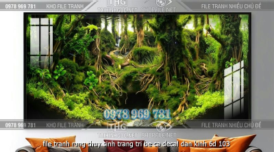 file tranh rung thuy sinh trang tri be ca decal dan kinh 6d 103