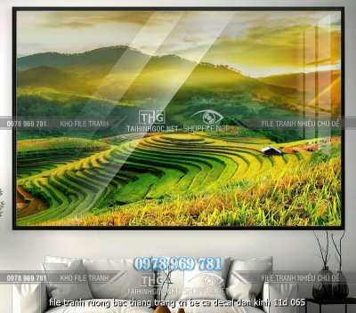 file tranh ruong bac thang trang tri be ca decal dan kinh 11d 065