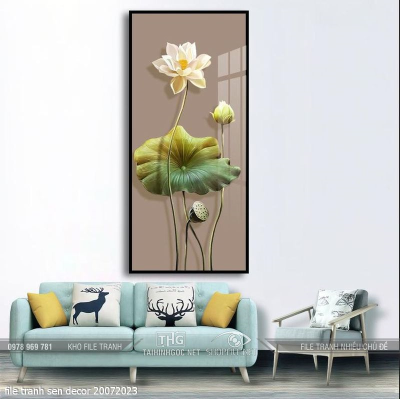 file tranh sen decor 20072023