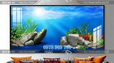file tranh soi da trang tri be ca decal dan kinh r3d 167