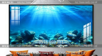 file tranh soi duoi bien trang tri be ca decal dan kinh r3d 013