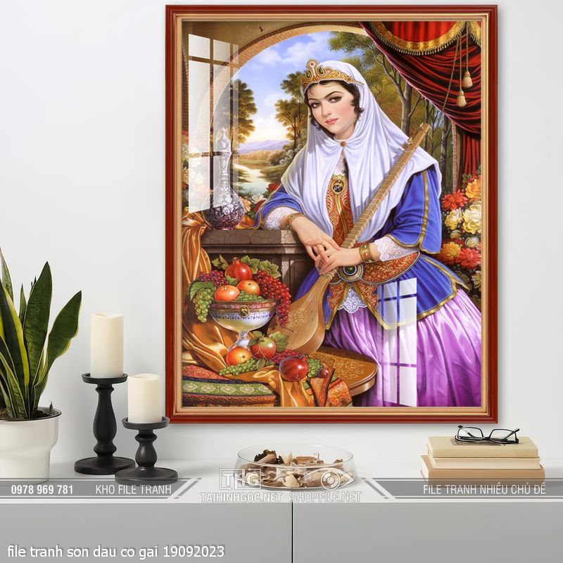 file tranh son dau co gai 19092023