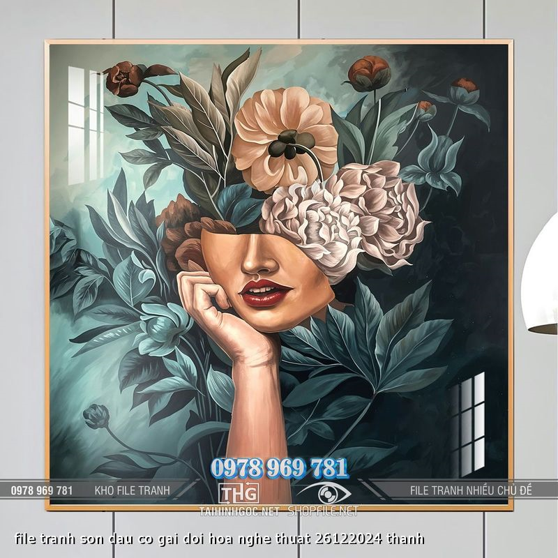 file tranh son dau co gai doi hoa nghe thuat 26122024 thanh