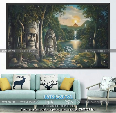 file tranh son dau decor phong canh champa 7102025 ho