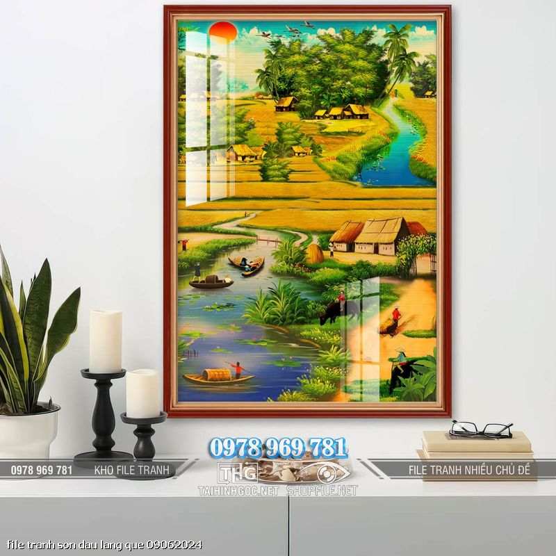 file tranh son dau lang que 09062024