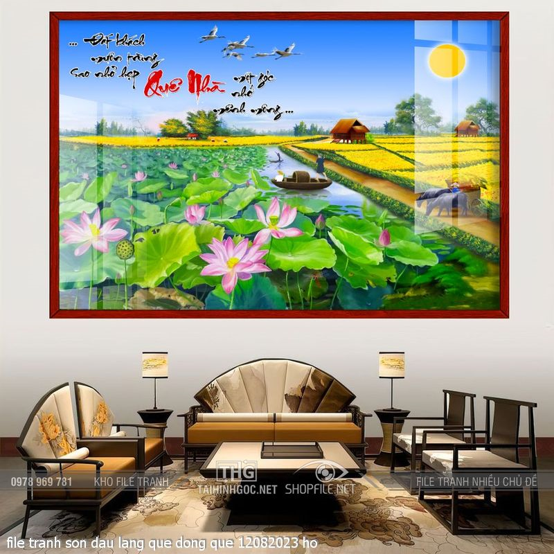 file tranh son dau lang que dong que 12082023 ho