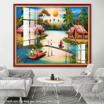 file tranh son dau lang que dong que 28112023