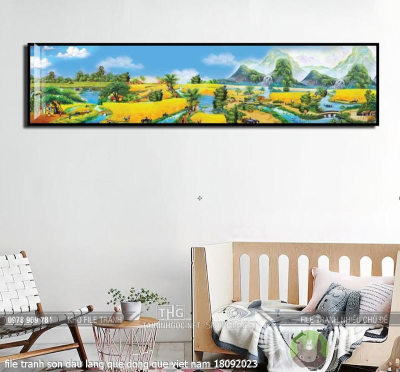 file tranh son dau lang que dong que viet nam 18092023