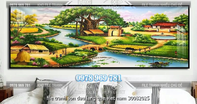 file tranh son dau lang que viet nam 30082025
