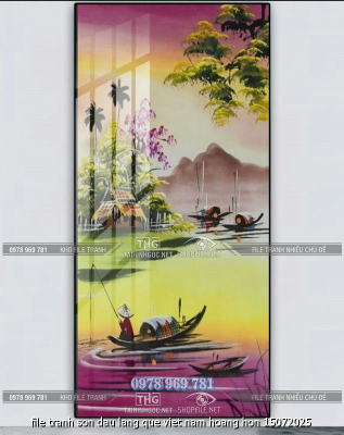 file tranh son dau lang que viet nam hoang hon 15072025
