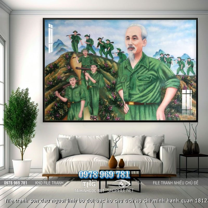 file tranh son dau nguoi linh bo doi bac ho chu tich ho chi minh hanh quan 18122024 phu