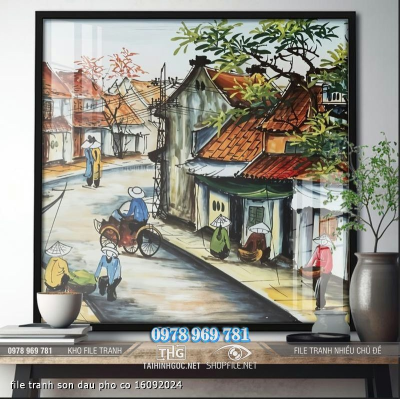 file tranh son dau pho co 16092024