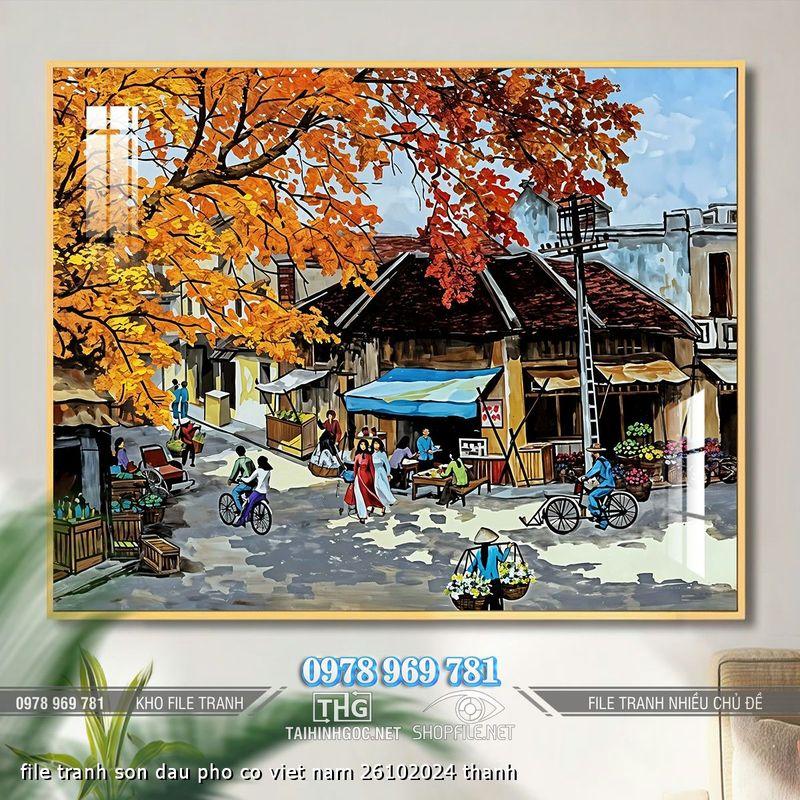 file tranh son dau pho co viet nam 26102024 thanh