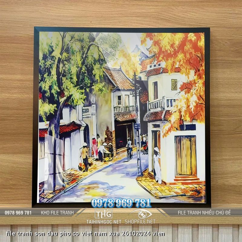 file tranh son dau pho co viet nam xua 26102024 vien