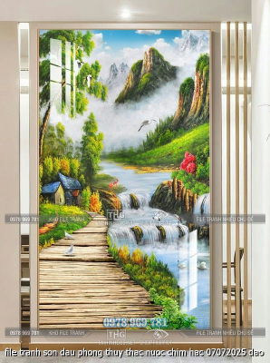 file tranh son dau phong thuy thac nuoc chim hac 07072025 dao