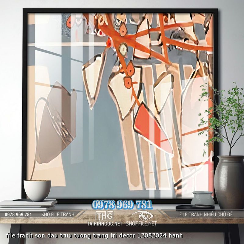 file tranh son dau truu tuong trang tri decor 12082024 hanh
