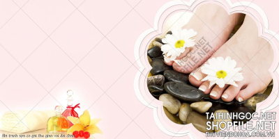 file tranh spa co gai thu gian voi doi chan