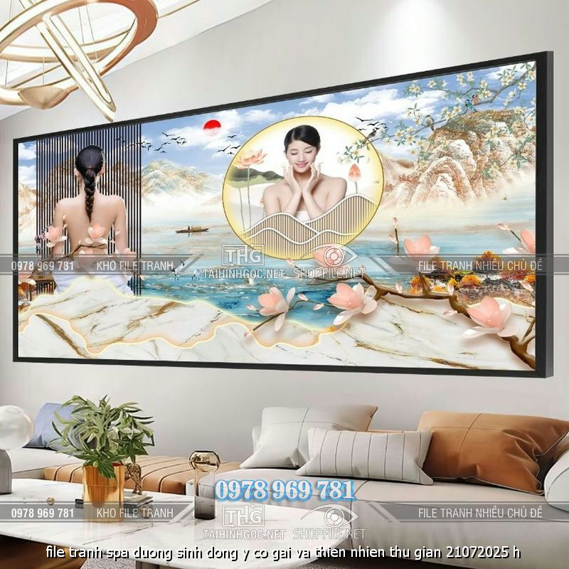 file tranh spa duong sinh dong y co gai va thien nhien thu gian 21072025 h