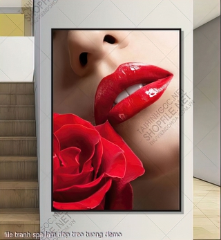 file tranh spa lam dep treo tuong